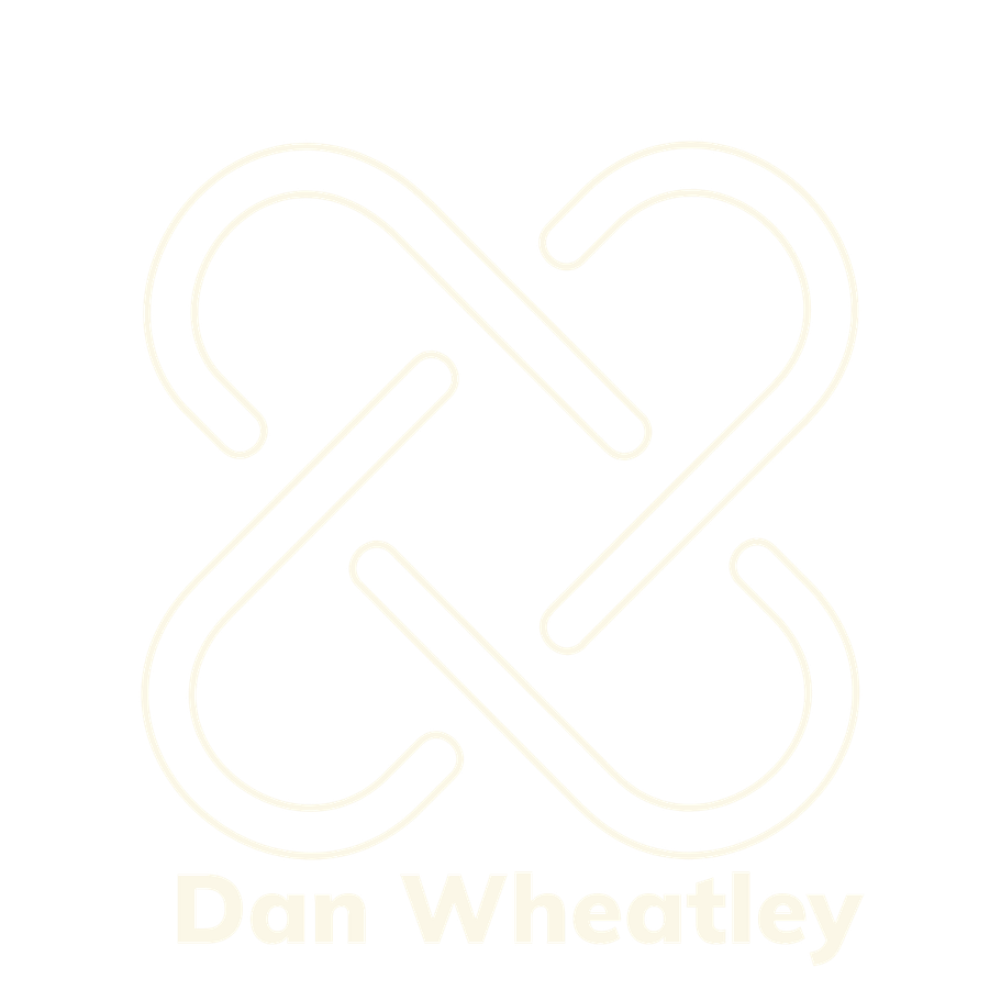 Dan Wheatley Company Logo - two chains interlocking, symbolising unity, and solidarity, with strength and ironclad commitment to detail